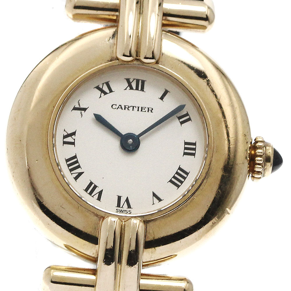 CARTIER Mastocolize SM W1506153 18K Yellow Gold beige Dial Quartz Ladies Watch_871197