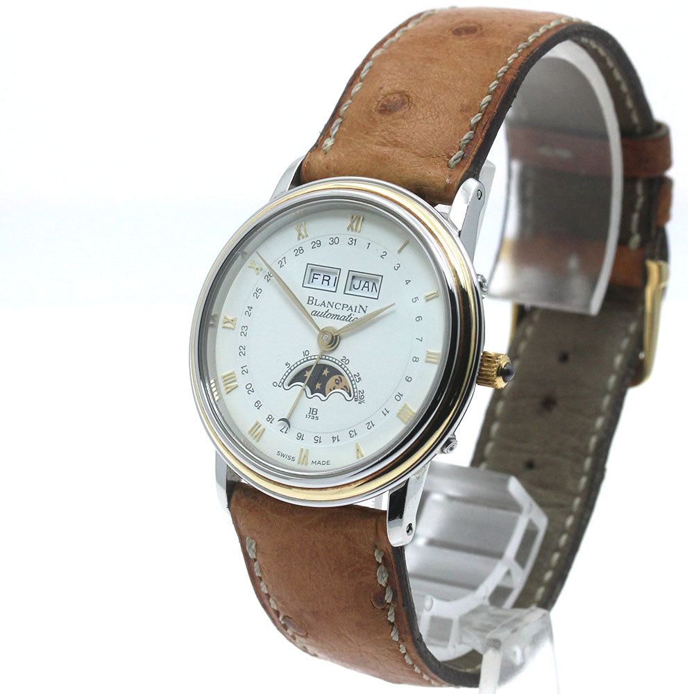 Blancpain Villeret complete calendar Moon phase white Dial Automatic Men's Watch_871201