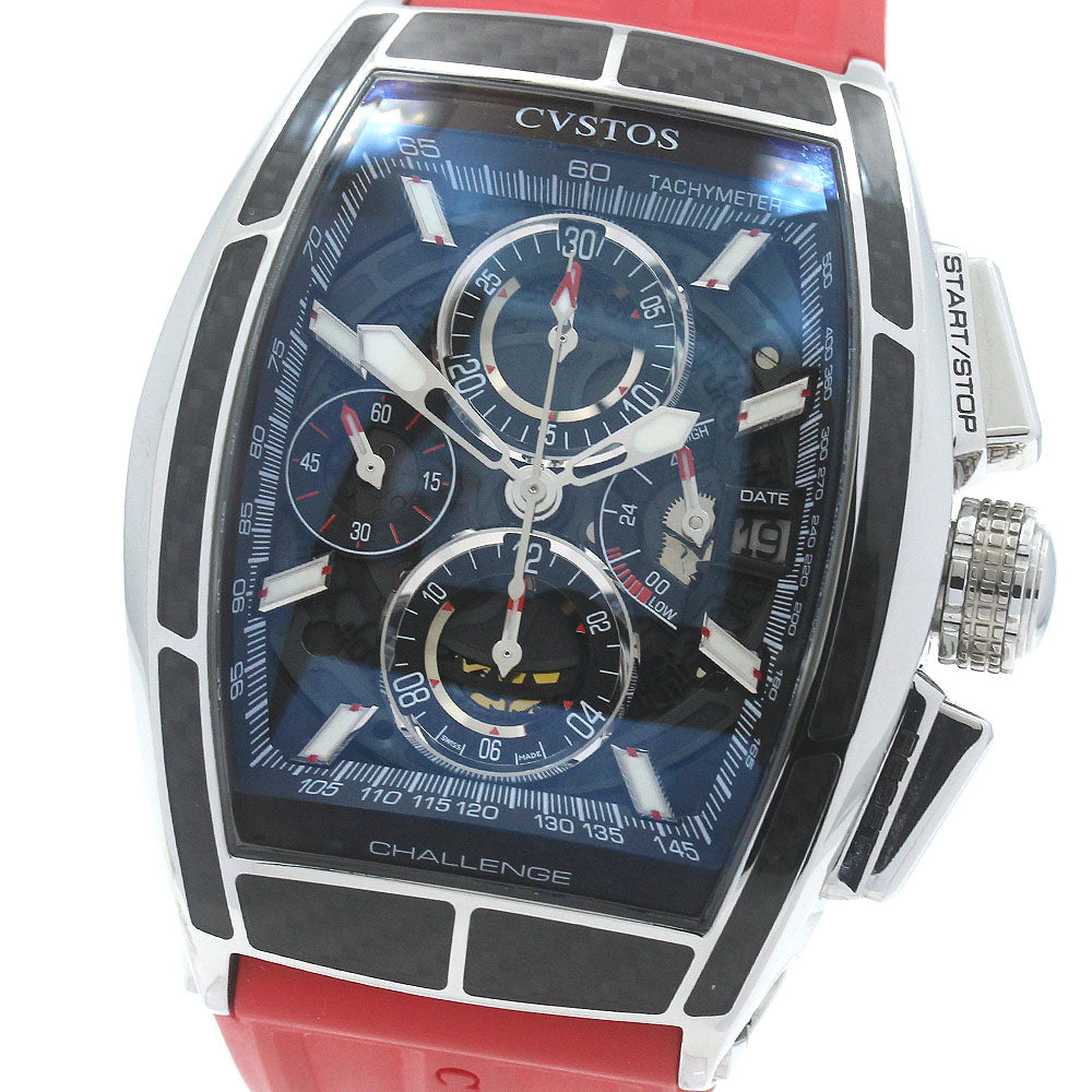 CVSTOS Challenge Chrono II CVT-CHR2-CARBON ST black Dial Automatic Men's_871244