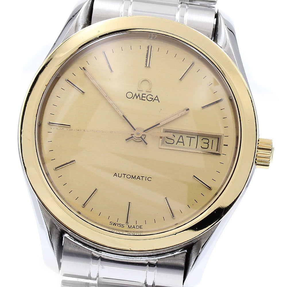 OMEGA Classic YG Bezel Day Date gold Dial Automatic Men's Watch_871287