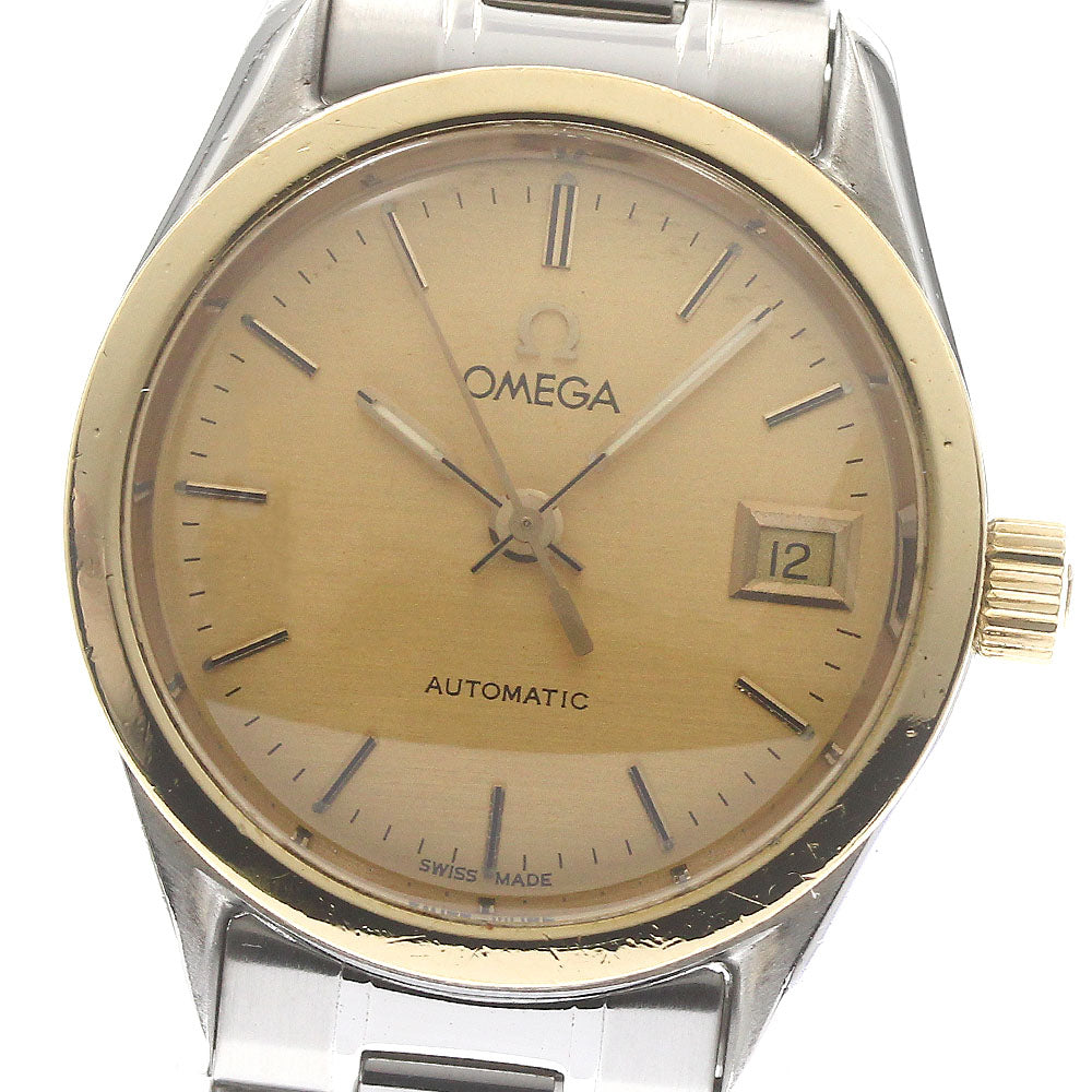 OMEGA Classic YG bezel date gold Dial Automatic Ladies Watch_871309
