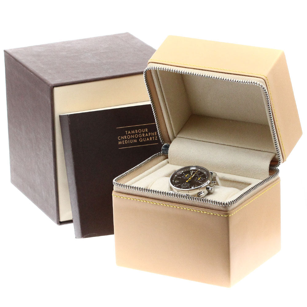 LOUIS VUITTON Tambour Q1321 Chronograph Brown Dial Quartz Boy's Watch_871318