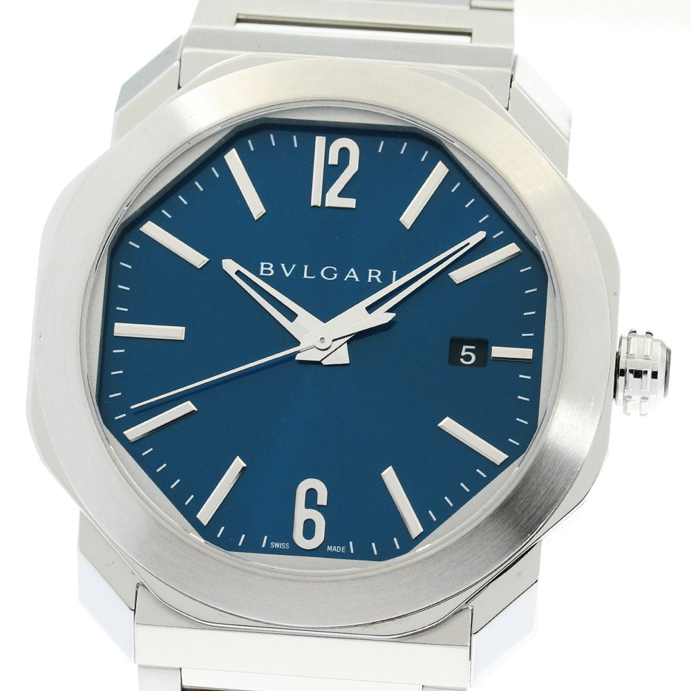 BVLGARI Octo OC41S Date blue Dial Automatic Men's Watch_871326
