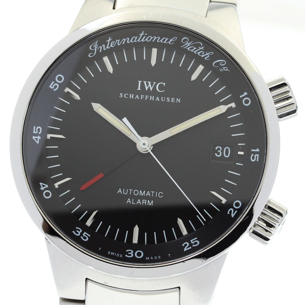 IWC SCHAFFHAUSEN GST Alarm IW353702 Date Black Dial Automatic Men's Watch_871333