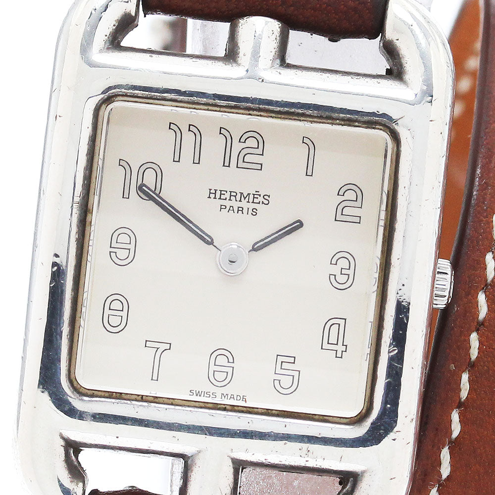 HERMES Cape Cod CC1.250 Double Tour Silver Dial Quartz Ladies Watch_871343