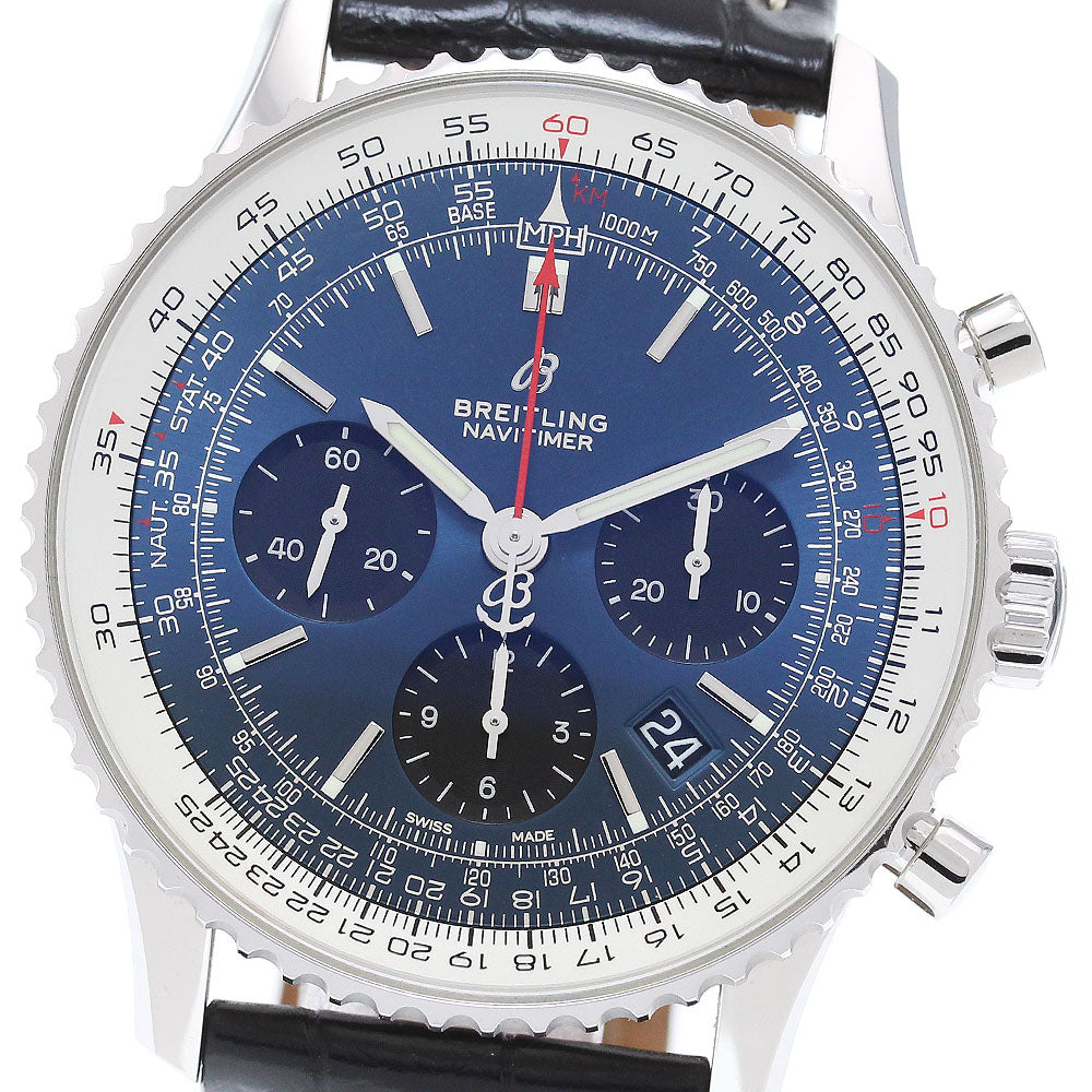 BREITLING Navitimer 01 Chronograph 43 AB0121 Date Chronograph Navy / Black Dial Automatic Men's Watch_871349