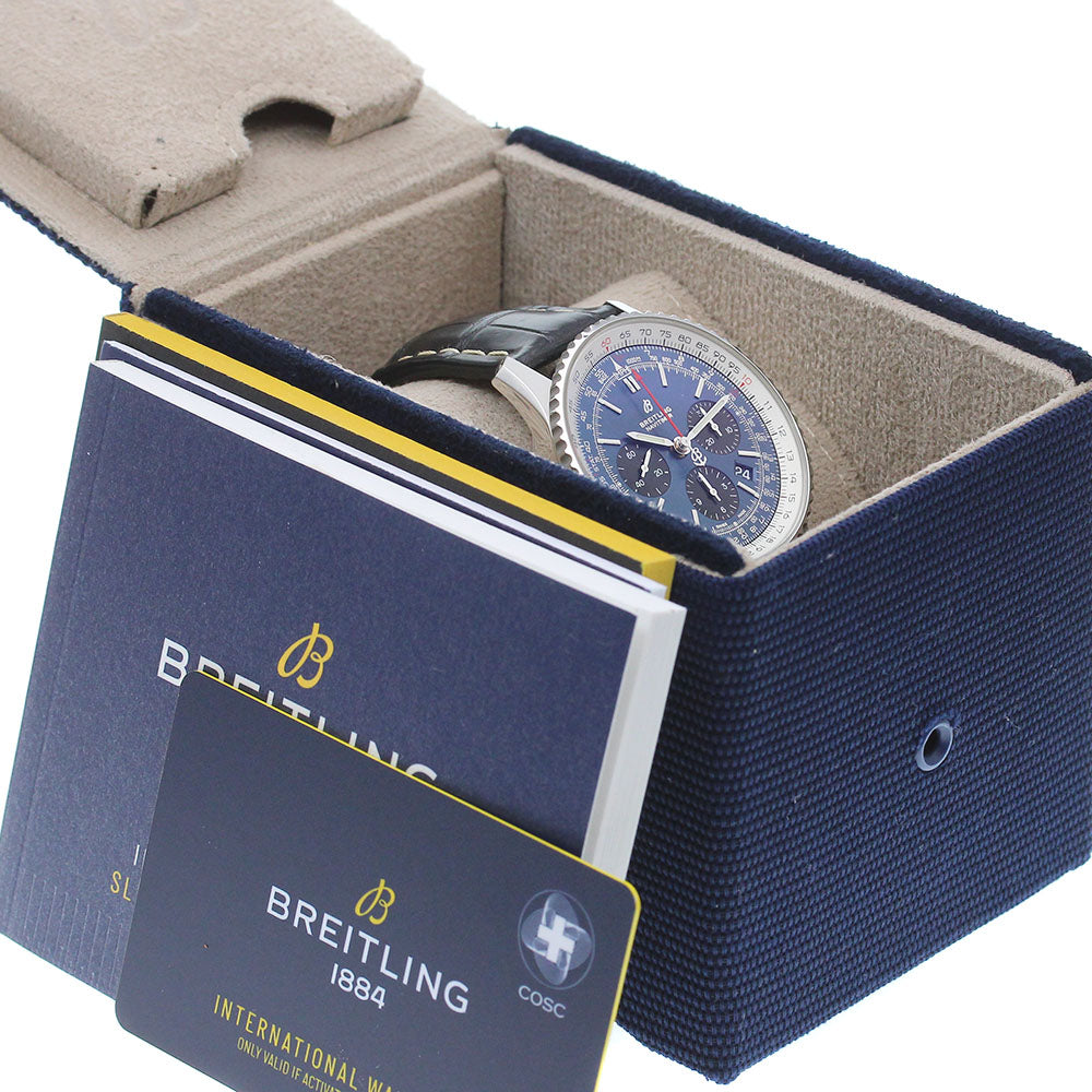 BREITLING Navitimer 01 Chronograph 43 AB0121 Date Chronograph Navy / Black Dial Automatic Men's Watch_871349