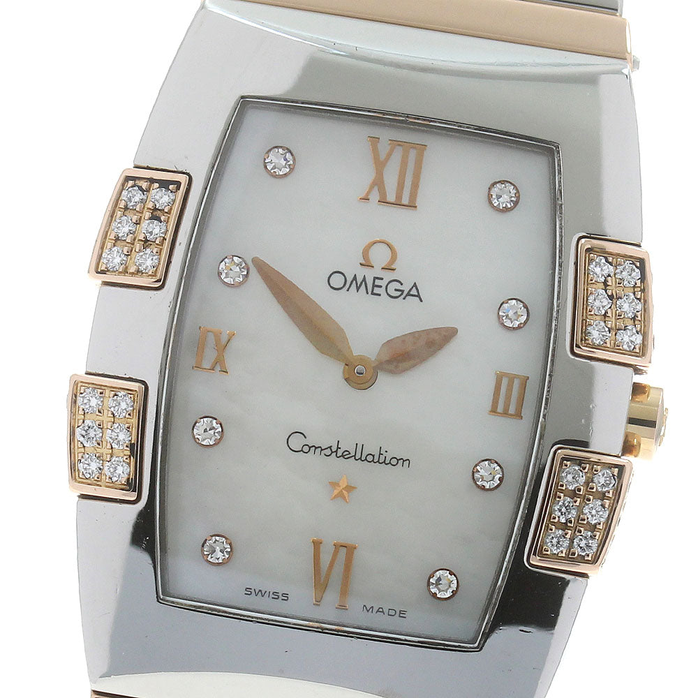 OMEGA Constellation Quadrella 1286.75 8P diamond Quartz Ladies Watch_871419