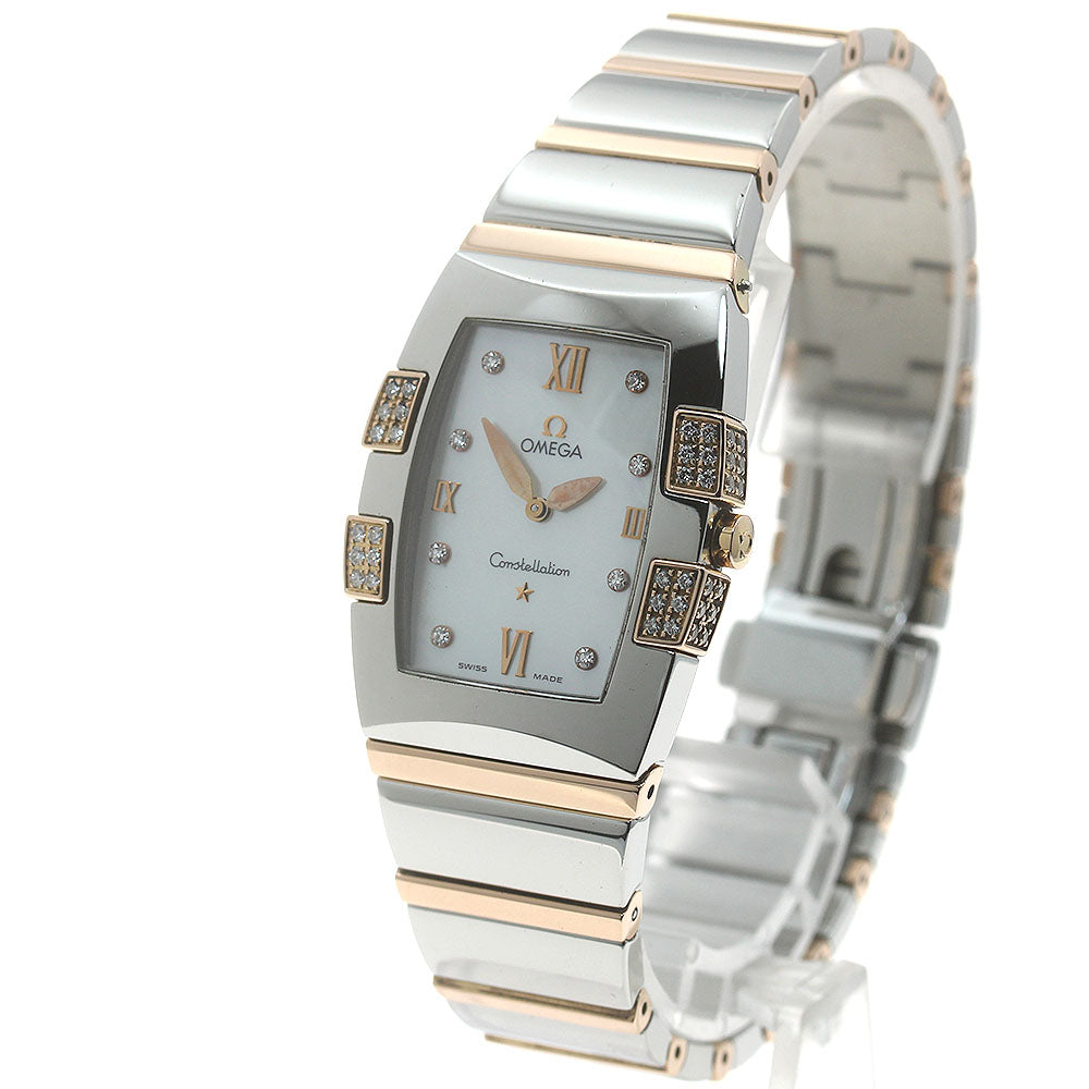 OMEGA Constellation Quadrella 1286.75 8P diamond Quartz Ladies Watch_871419