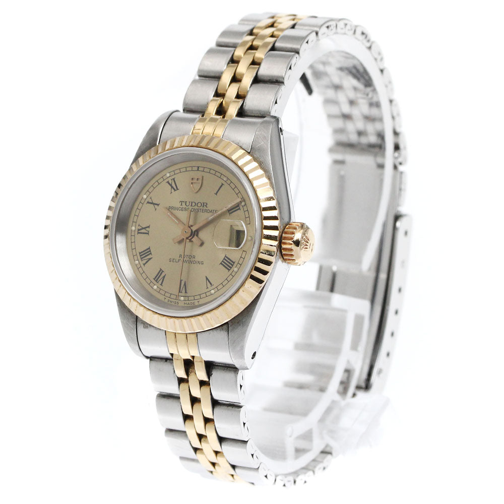 TUDOR Princess Oyster Date 92413N YG bezel gold Dial Automatic Ladies_871434