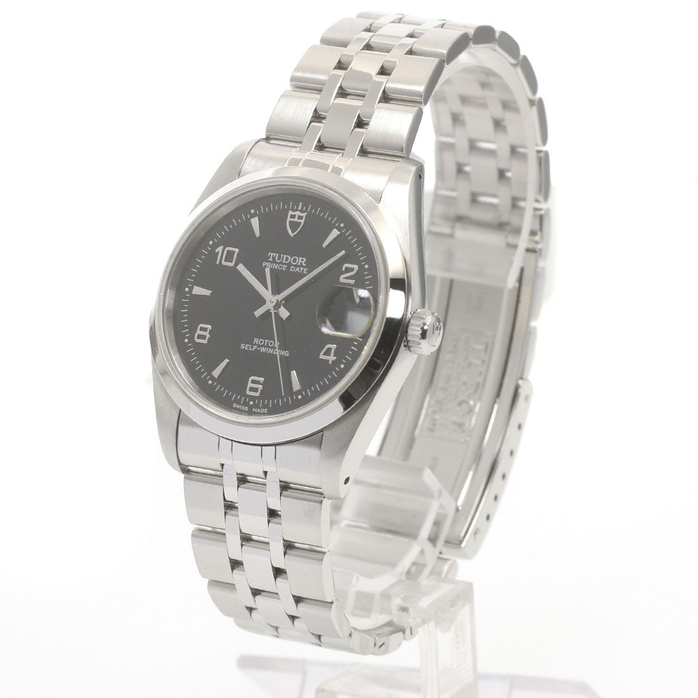 TUDOR Prince Date 74000N Date black Dial Automatic Boy's Watch_871457