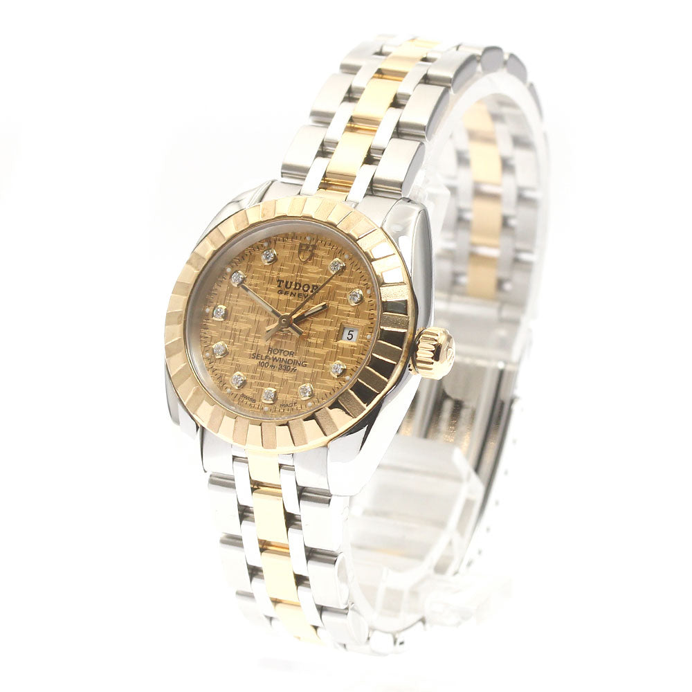 TUDOR Classic 22013 YG2 tone Cal.2671 10P diamond Automatic Ladies _871468