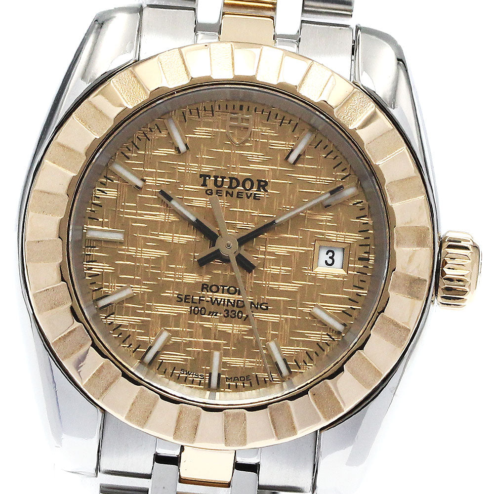 TUDOR Classic 22013 Date Gold Dial Automatic Ladies Watch_871469