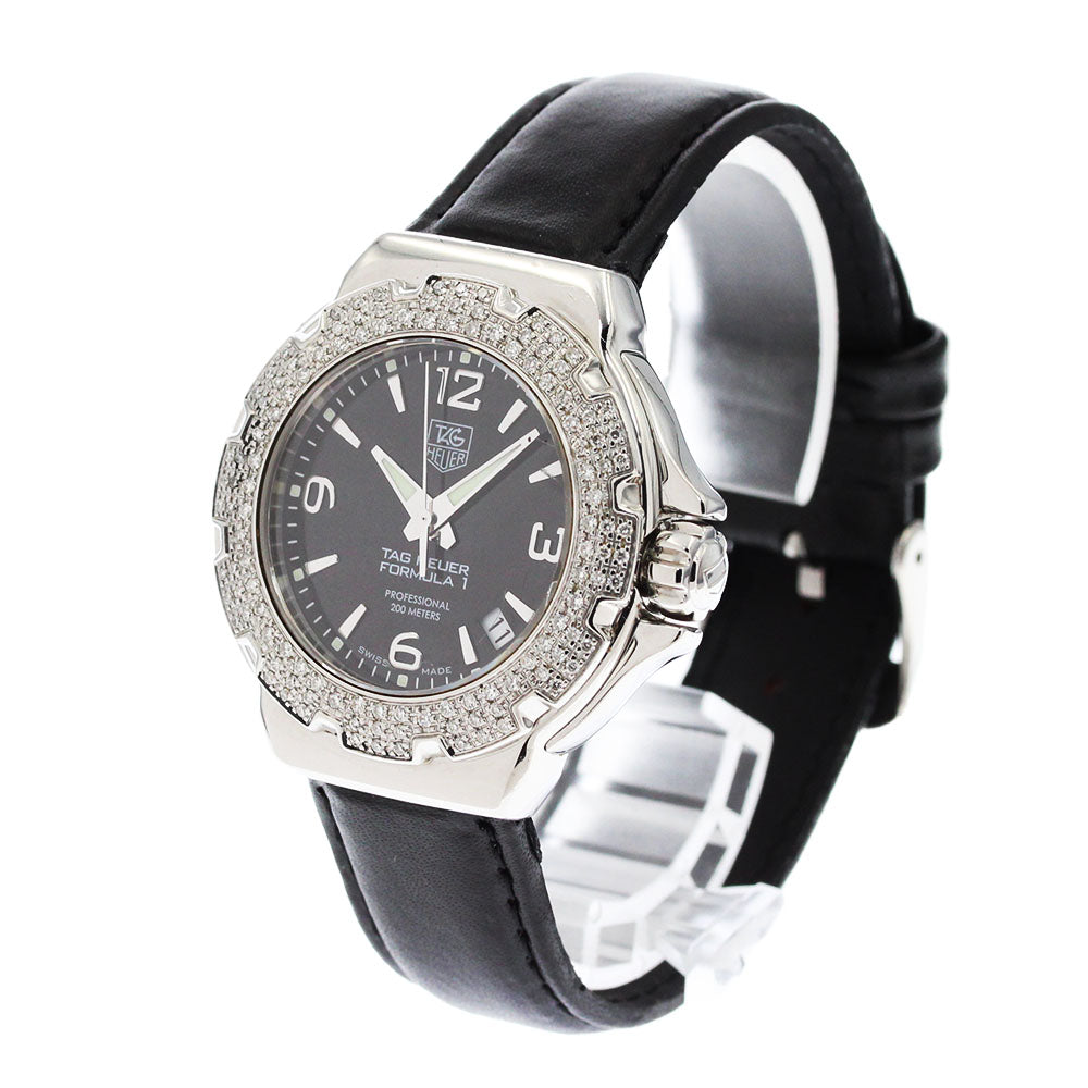 TAG HEUER Formula 1 WAC1214-0 diamond bezel date black Dial Quartz Ladies_871489