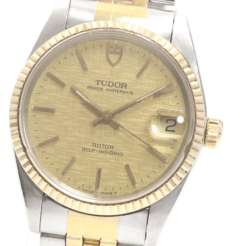 TUDOR Prince Oyster Date 72033 cal.2824-2 gold Dial Automatic Boy's Watch_871492