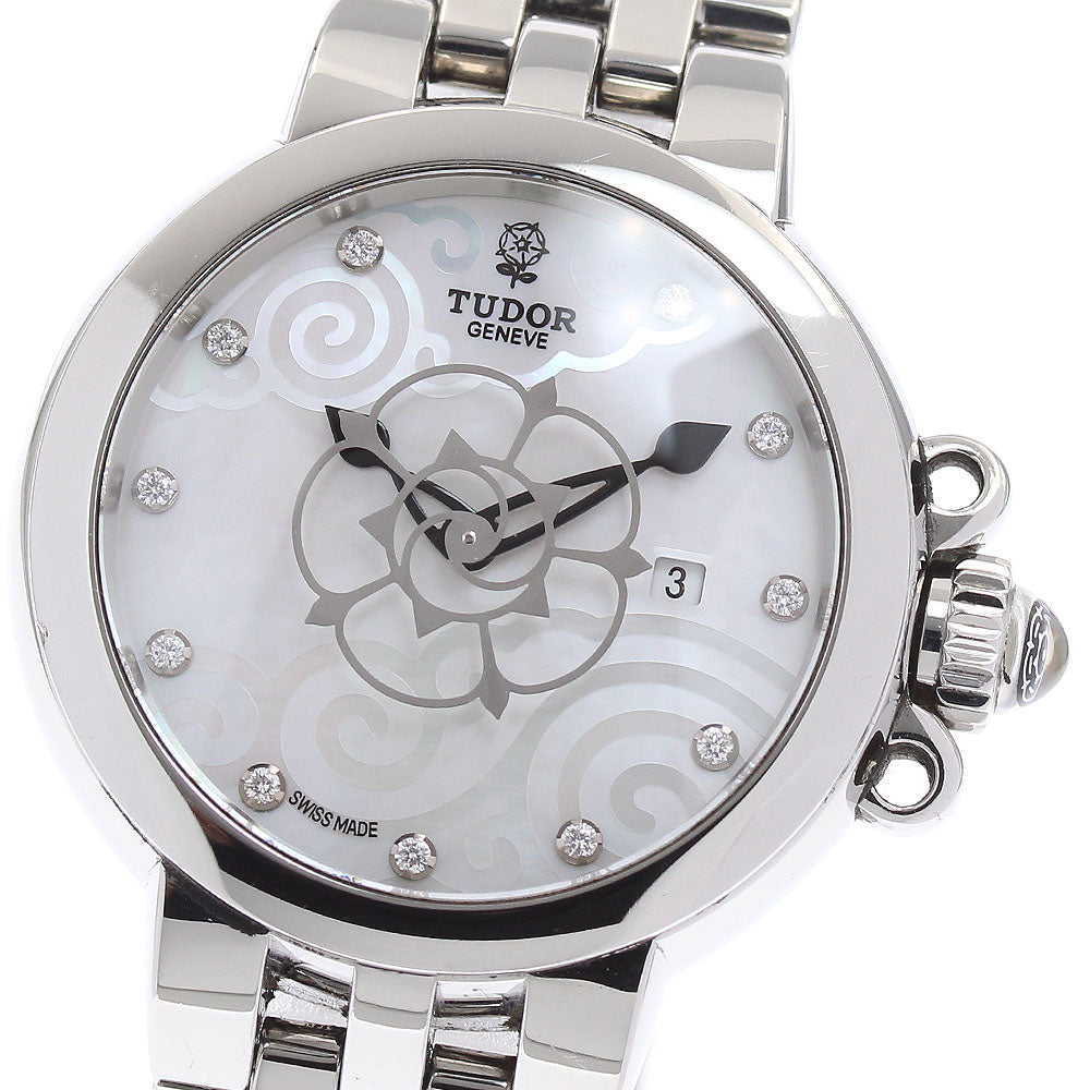 TUDOR Claire de Rose 35400 11P diamond White shell Dial Automatic Ladies Watch_871495
