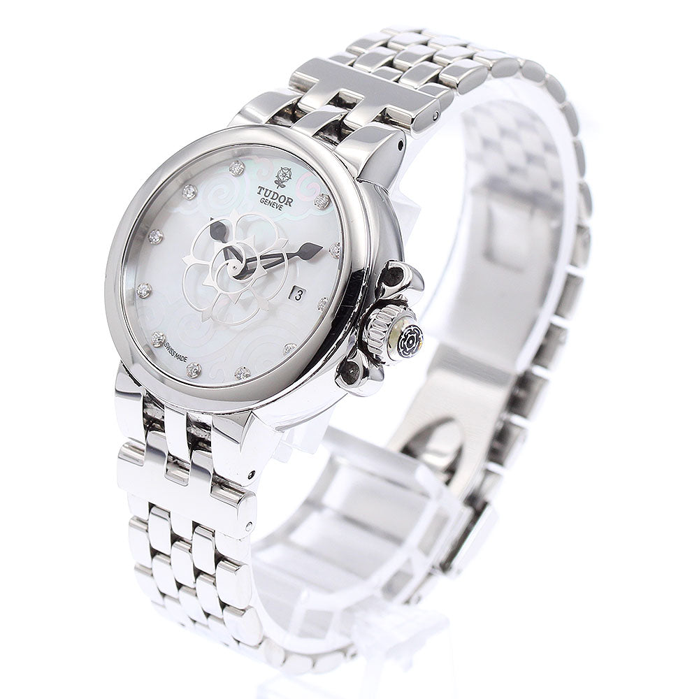 TUDOR Claire de Rose 35400 11P diamond White shell Dial Automatic Ladies Watch_871495