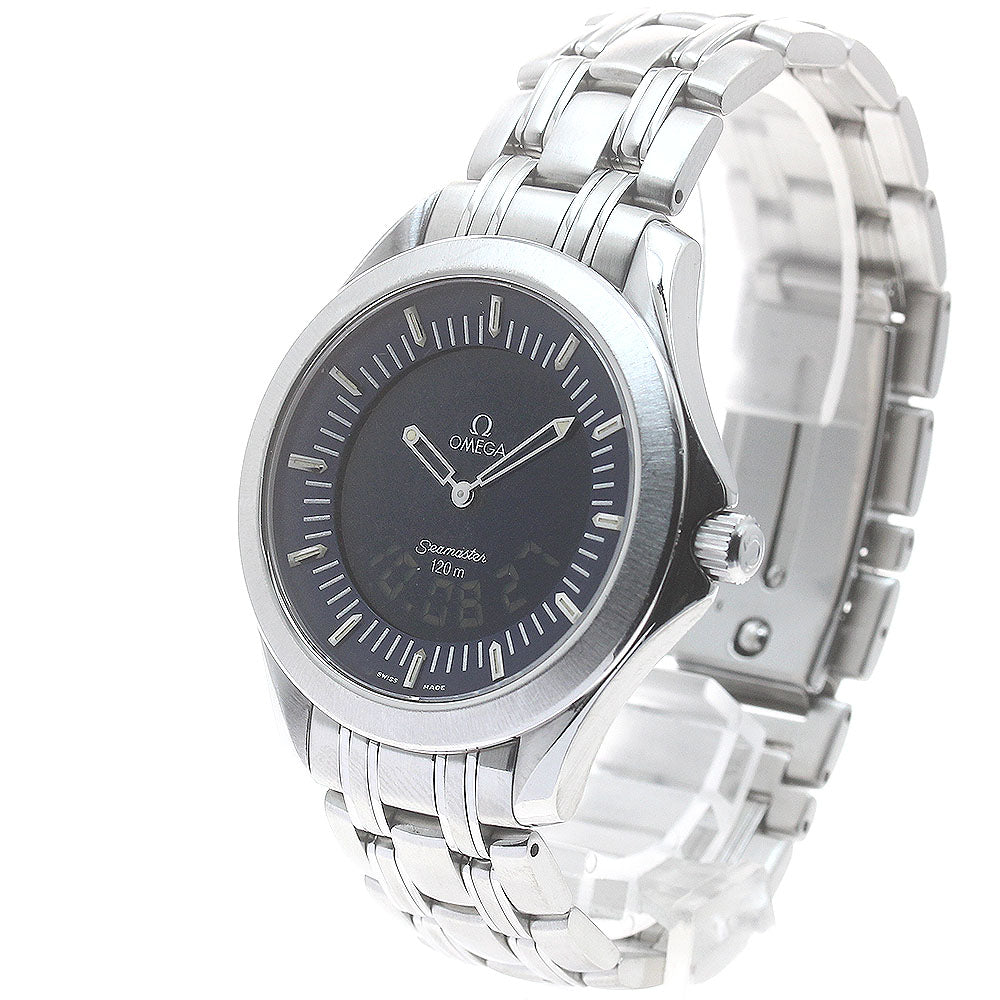 OMEGA Seamaster120 Multi Function 2521.81 Navy Dial Quartz Men's Watch_871508