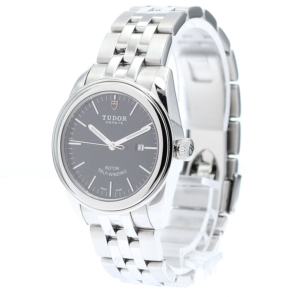 TUDOR Glamor date 53000 Black Dial Automatic Boy's Watch_871512