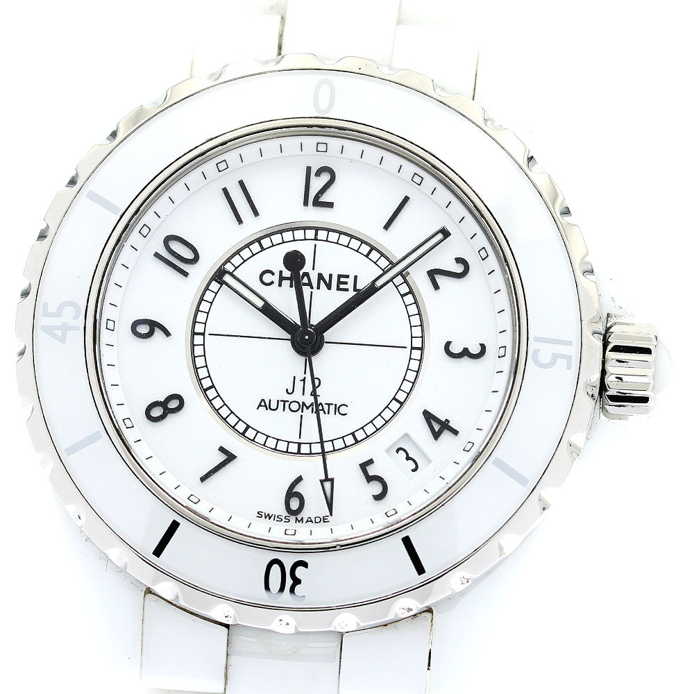 CHANEL J12 H0970 White ceramic 38MM white Dial Automatic Men's Watch_871516