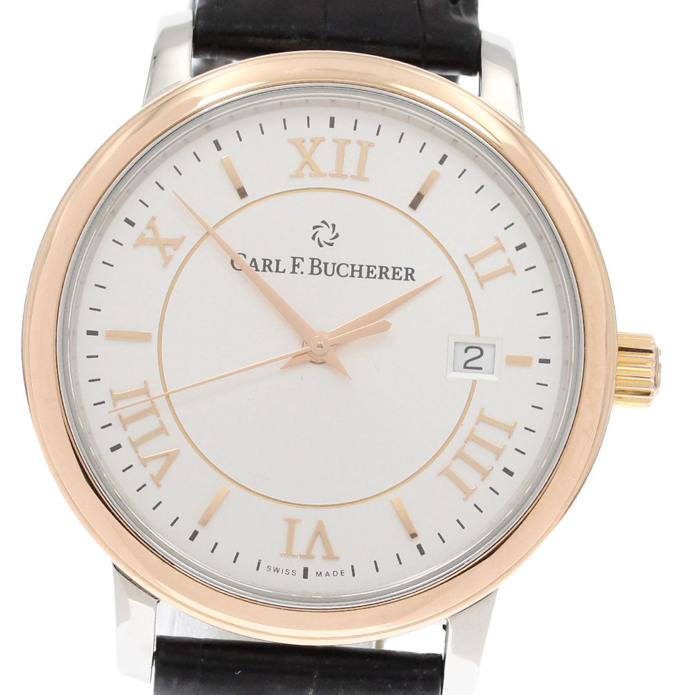 CARL F.BUCHERER Adamavi 10314.07 Date Silver Dial Automatic Men's Watch_871549