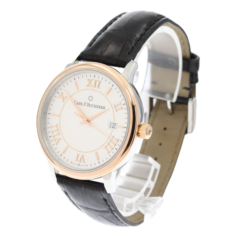 CARL F.BUCHERER Adamavi 10314.07 Date Silver Dial Automatic Men's Watch_871549