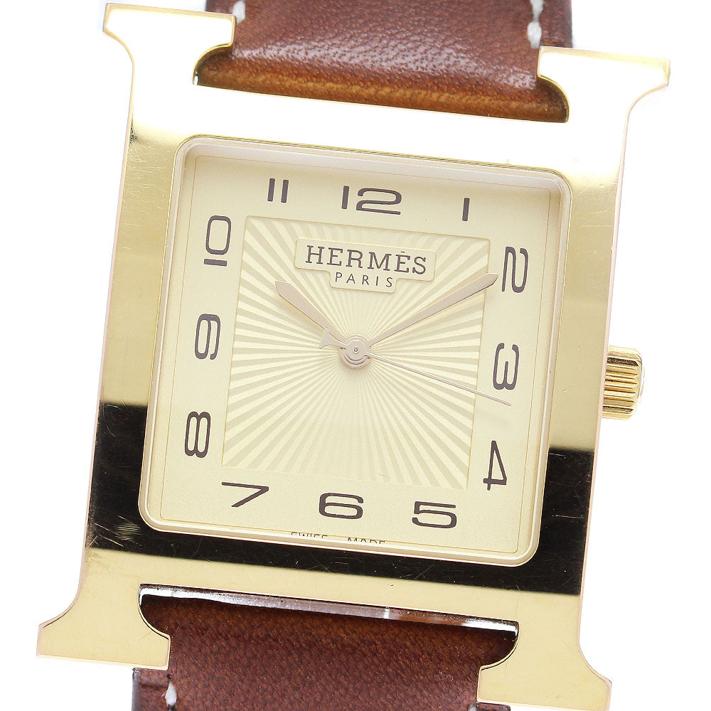 HERMES H watch HH1.801 white Dial Quartz Men's Watch_871553