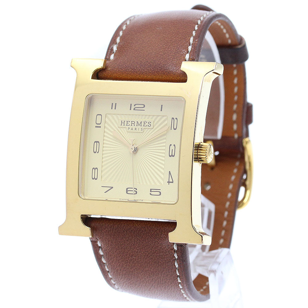 HERMES H watch HH1.801 white Dial Quartz Men's Watch_871553
