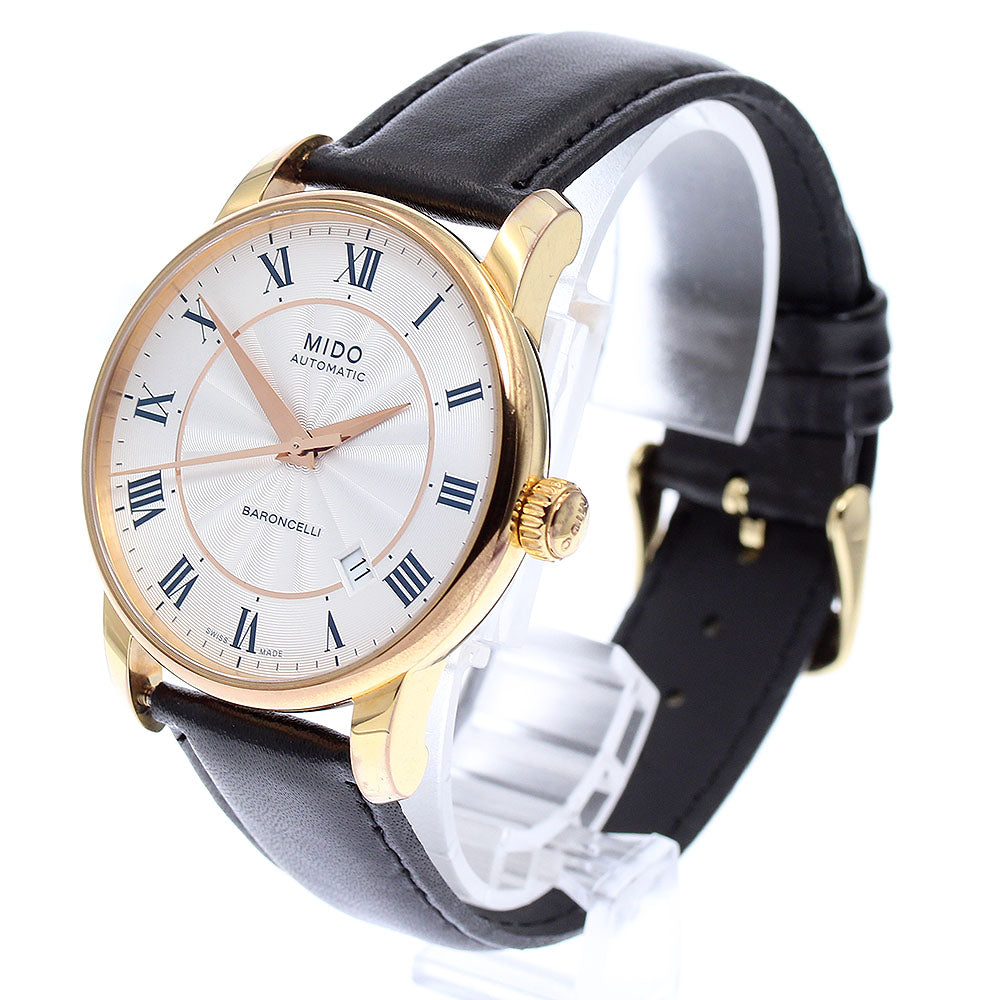 MIDO Baroncelli M86002218 Date Silver Dial Automatic Men's Watch_871557
