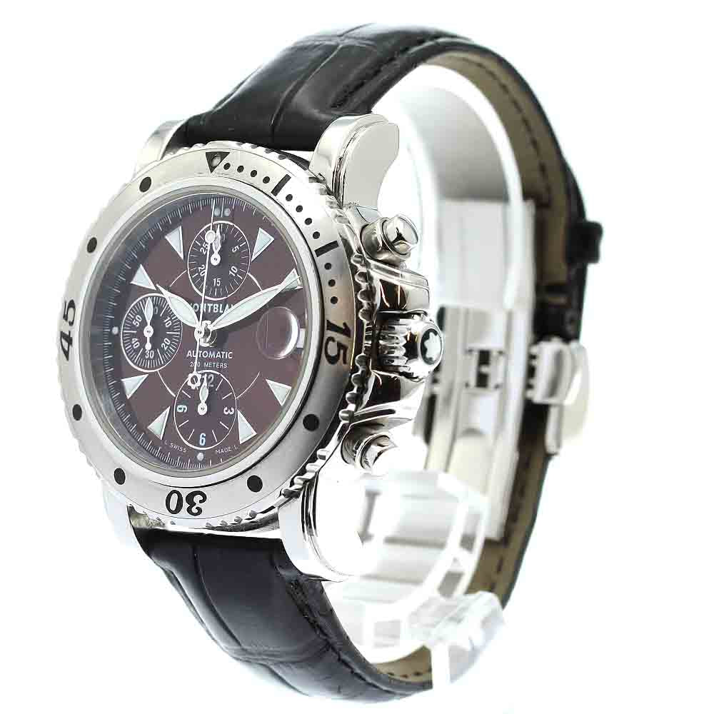 MONTBLANC Meisterstic 7034 Chronograph Date Brown Dial Automatic Men's Watch_871558