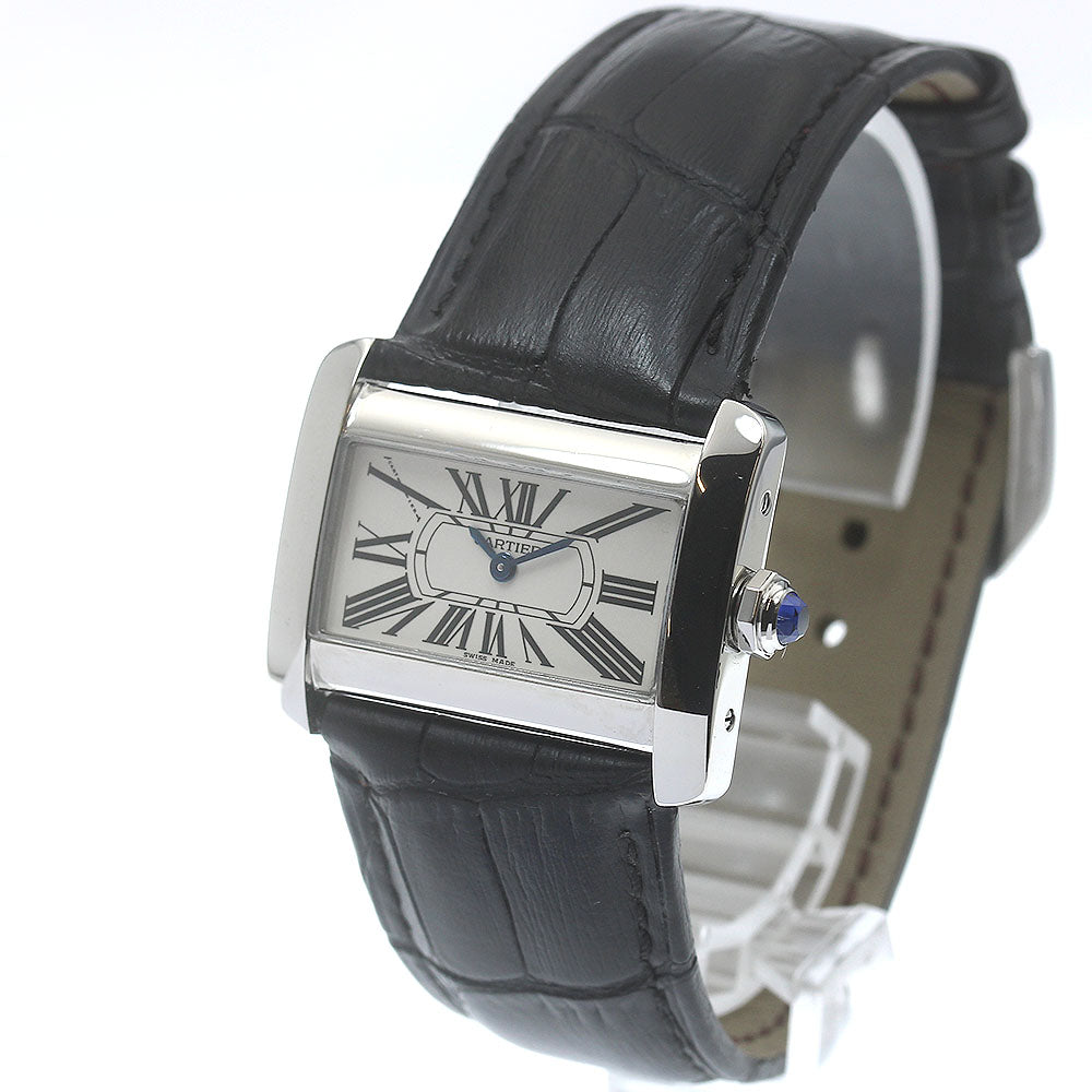 CARTIER Mini tank divan W6300255 beige Dial Quartz Ladies Watch_871565
