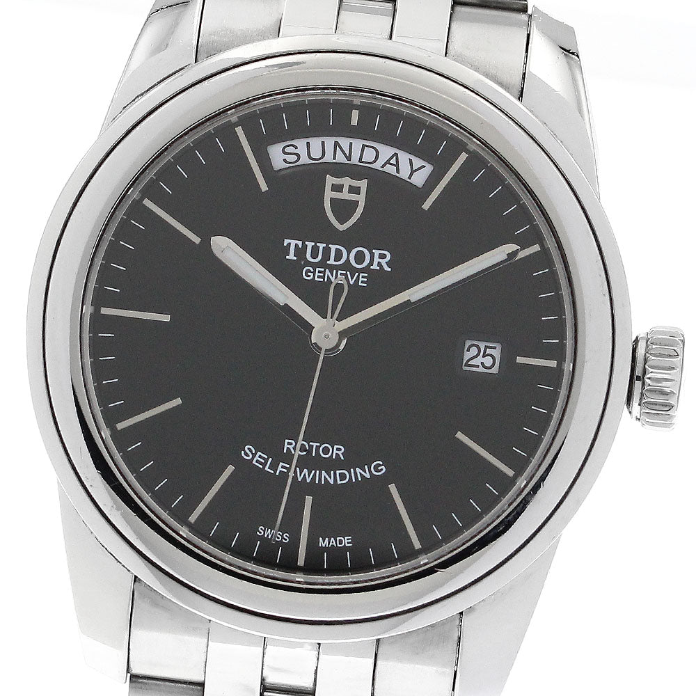 TUDOR Glamor Day Date 56000 Day date black Dial Automatic Men's Watch_871570
