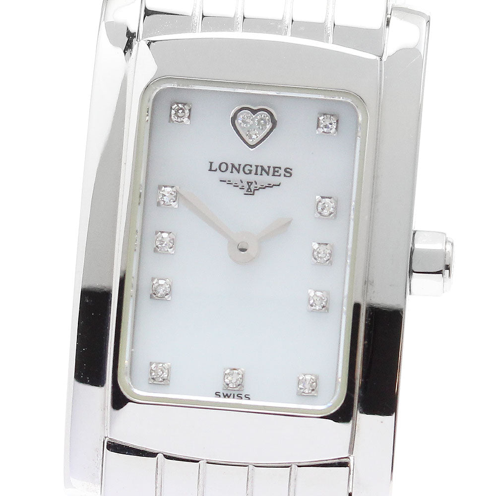 LONGINES Dolcevita L5.158.4 14PDiamond White shell Dial Quartz Ladies Watch_871572