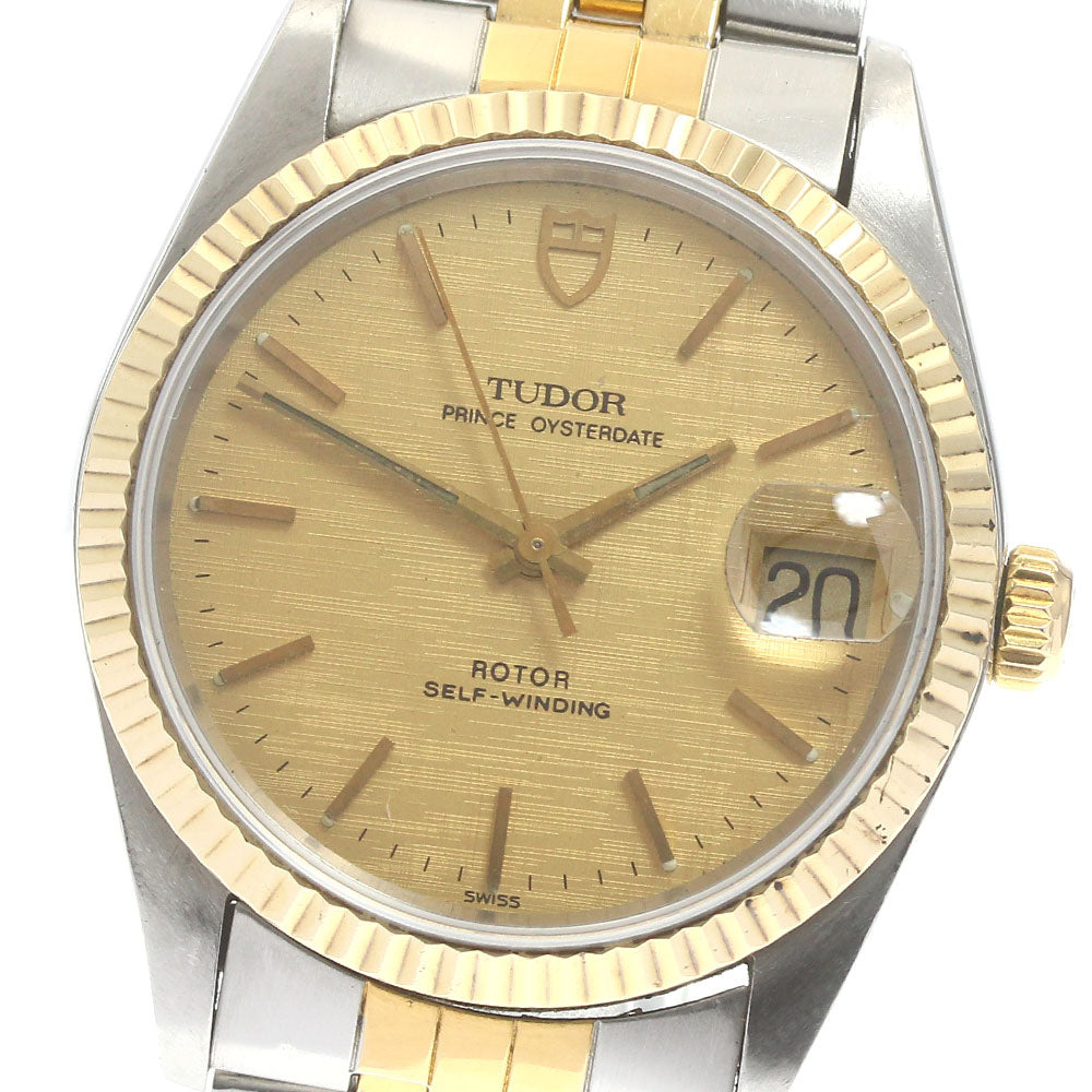 TUDOR Prince Oyster Date 74033 cal.2824-2 gold Dial Automatic Men's Watch_871573