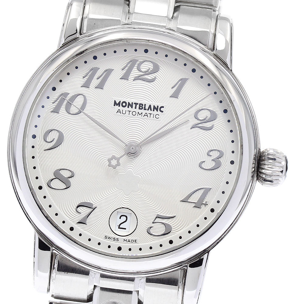 MONTBLANC Meisterstic 7042 Date Silver Dial Automatic Men's Watch_871577