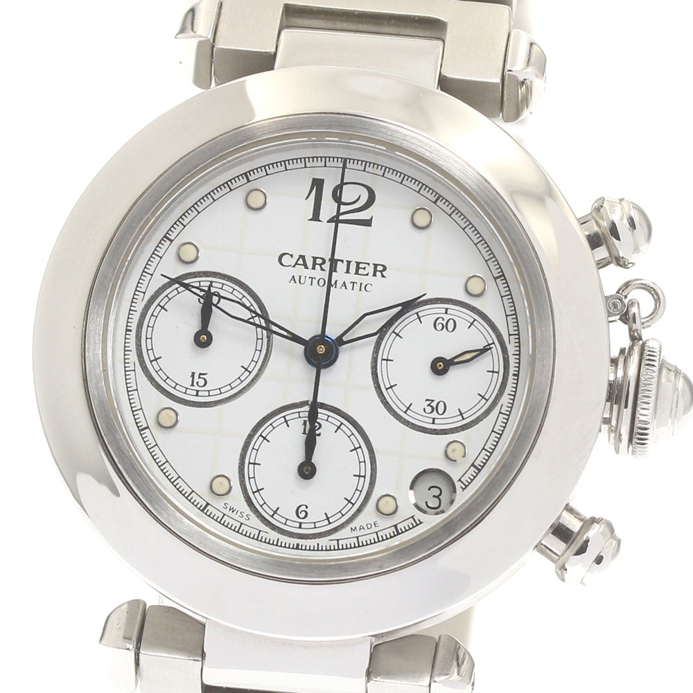 CARTIER Pasha C Chrono W31039M7 Chronograph Automatic Boy's Watch_871580