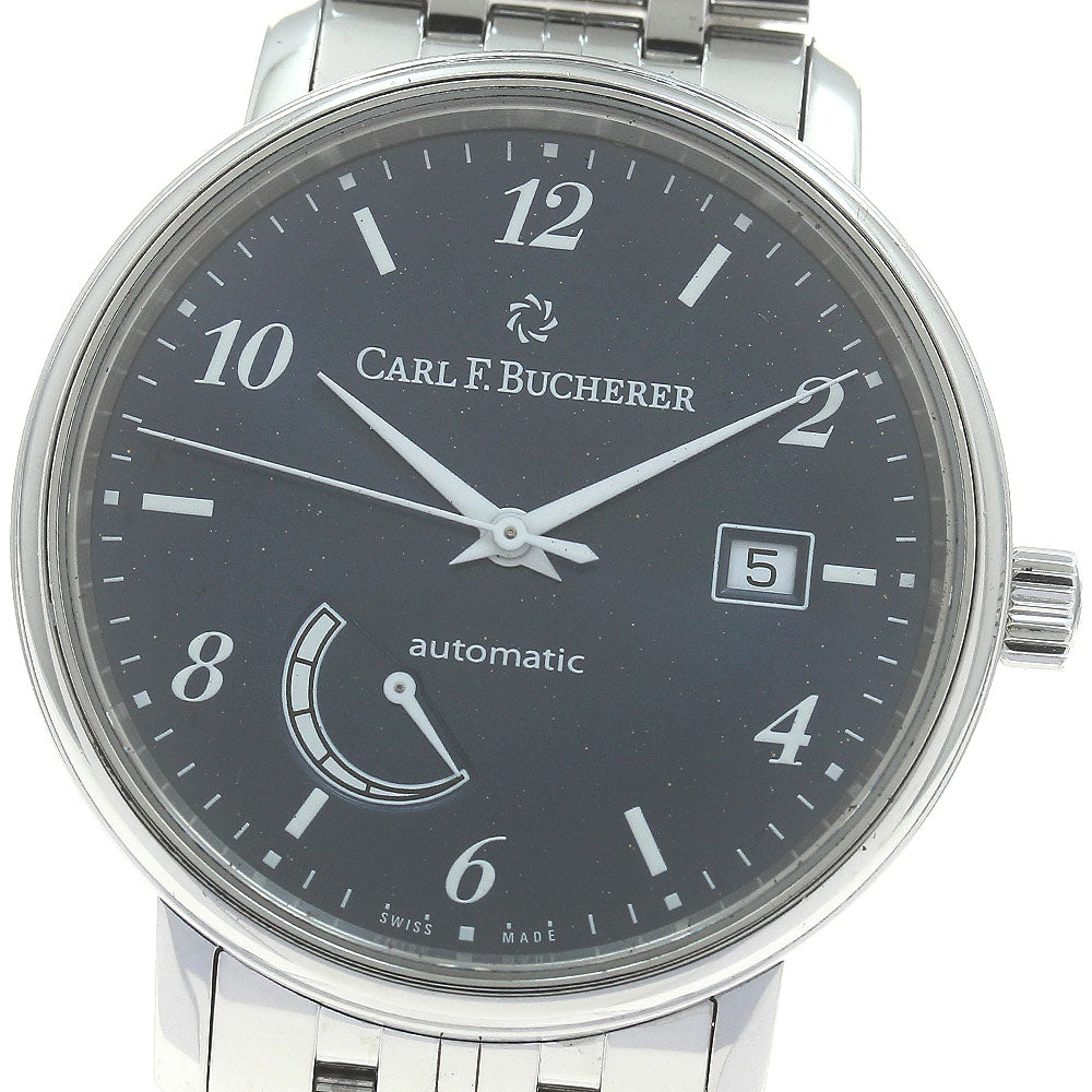 CARL F.BUCHERER Adamavi 10323.08 Date Navy Dial Automatic Men's Watch_871586