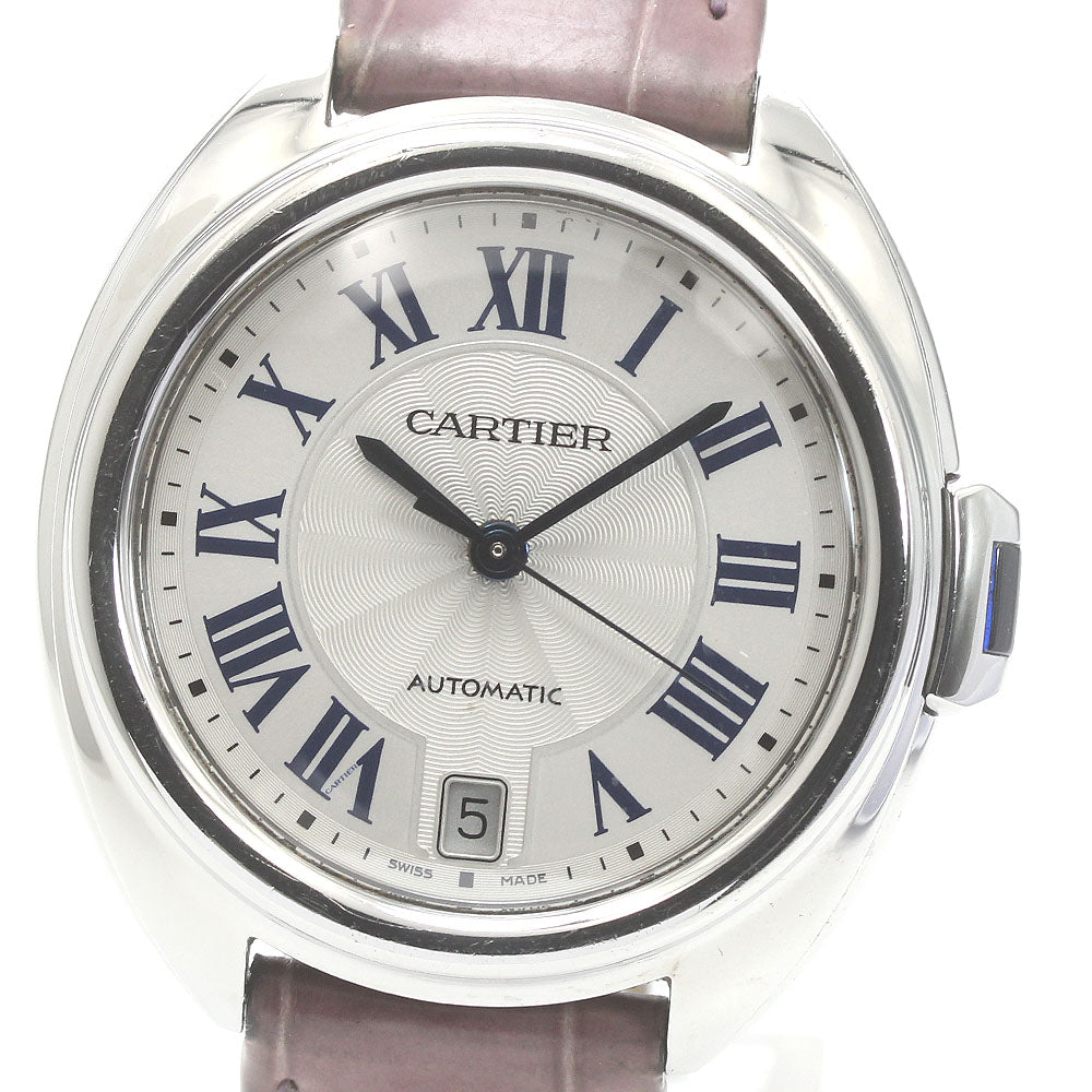 CARTIER Cres de Cartier WSCL0018 Date Silver Dial Automatic Men's Watch_871587