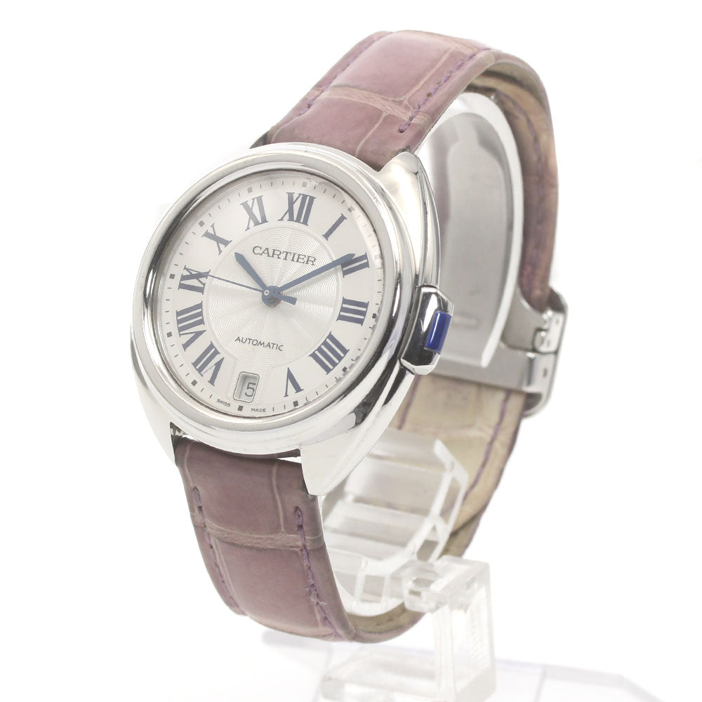CARTIER Cres de Cartier WSCL0018 Date Silver Dial Automatic Men's Watch_871587