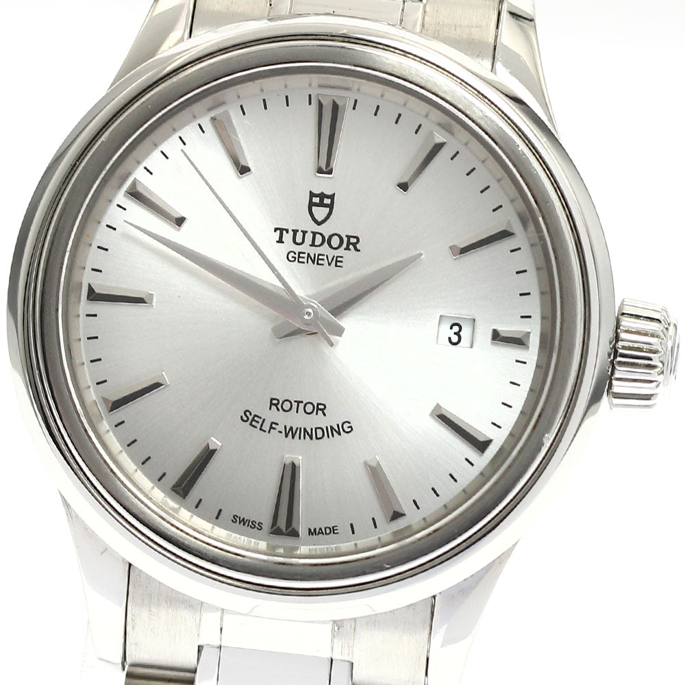 TUDOR style 12100 Date Silver Dial Automatic Ladies Watch_871589