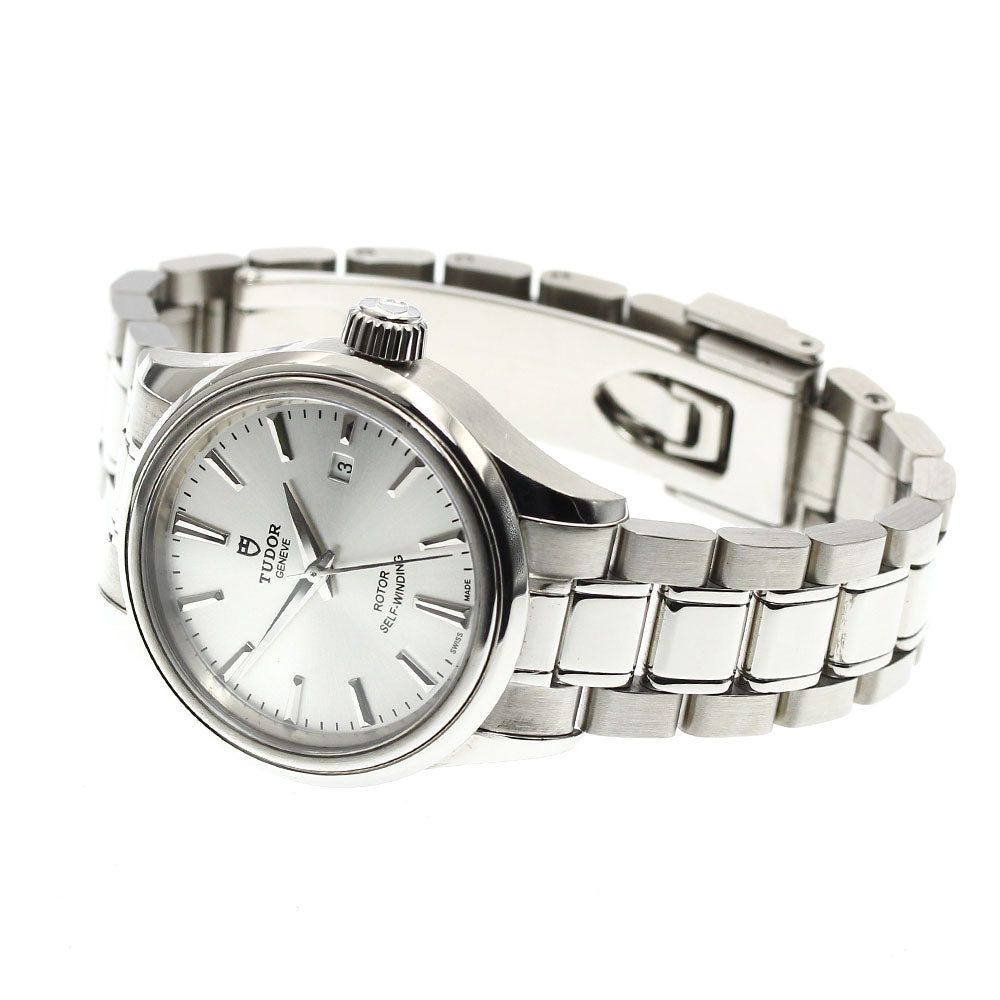 TUDOR style 12100 Date Silver Dial Automatic Ladies Watch_871589