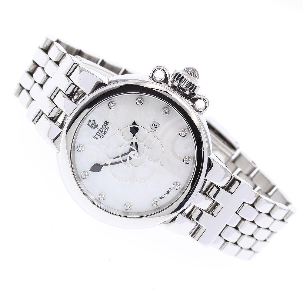 TUDOR Claire de Rose 35400 11P diamond White shell Dial Automatic Ladies Watch_871590