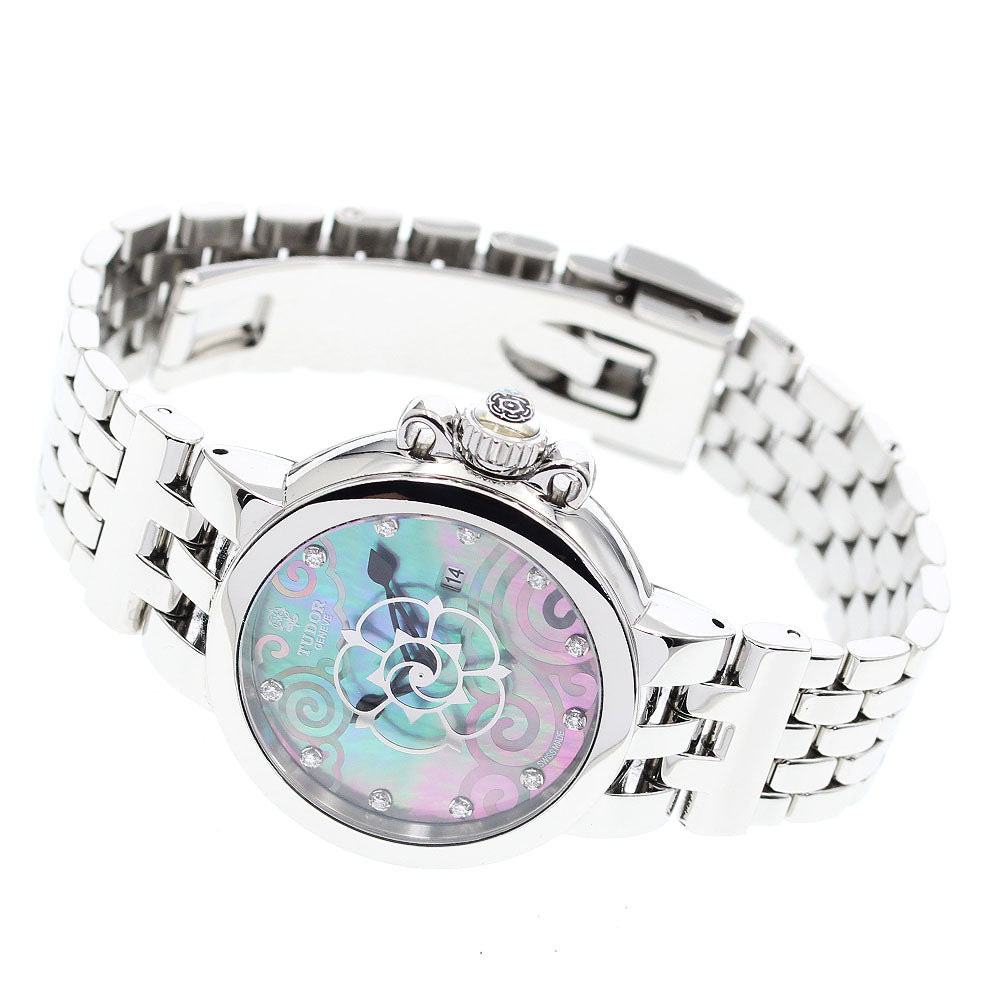 TUDOR Claire de Rose 35400 11P diamond Black shell Dial Automatic Ladies Watch_871591
