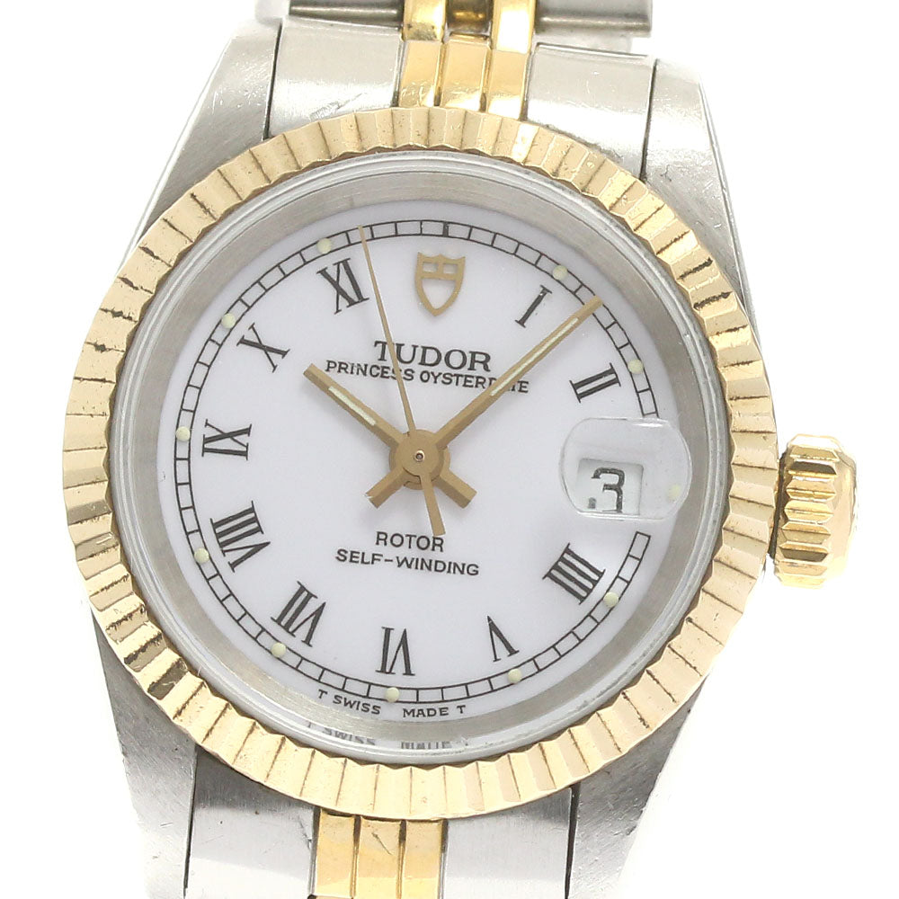 TUDOR Princess Oyster Date 92413N YG bezel cal.2671 Auto Ladies Watch_871592