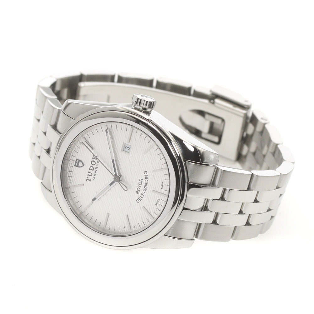 TUDOR Glamor date 53000 Silver Dial Automatic Boy's Watch_871595
