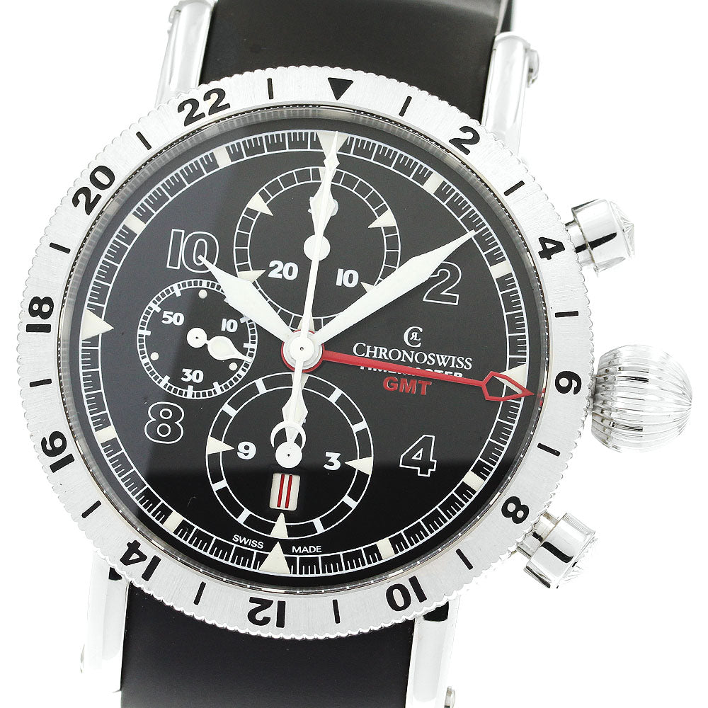 Chronoswiss Time master GMT chronograph black Dial Automatic Men's Watch_871598