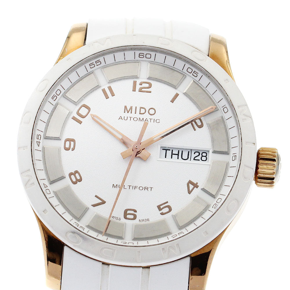 MIDO Multifort M018830A Day date white Dial Automatic Men's Watch_871603