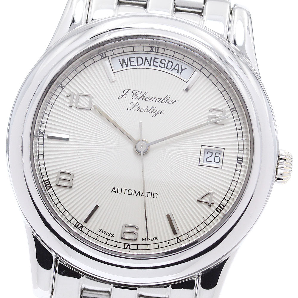 J.chevalier Day date Silver Dial Automatic Men's Watch_871607