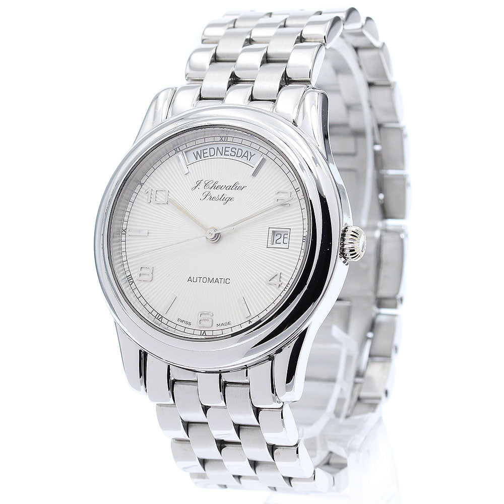 J.chevalier Day date Silver Dial Automatic Men's Watch_871607