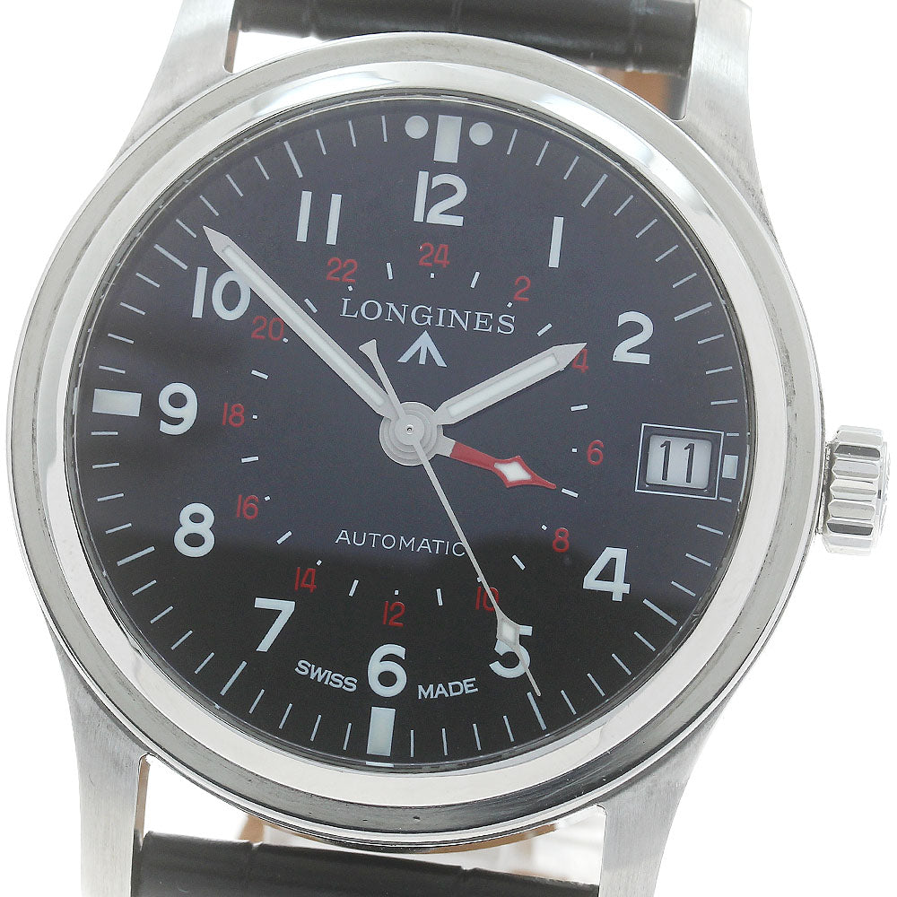 LONGINES Heritage Avigation L2.831.4 Date GMT Black Dial Automatic Men's_871620